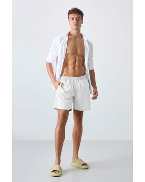 TOMMY LIFE Pull-On One-Piece Shorts Set - White
