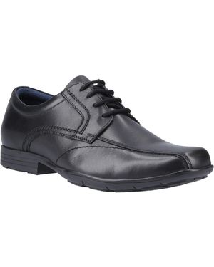 Pod Angus Leather Lace-Up Shoes - Black