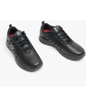 Skechers Work 76576Ec Sure Track Erath Sr Occupational Shoes Leather - Black