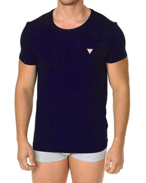 Guess Short-Sleeved Round Neck T-Shirt U77M08Jr003 - Blue