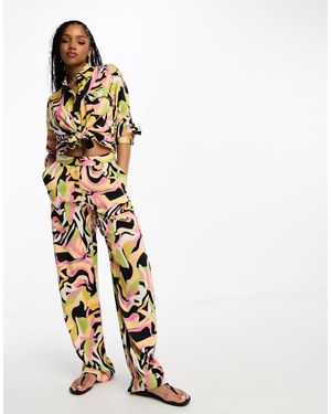 Pieces Straight Leg Trousers Co-Ord - White