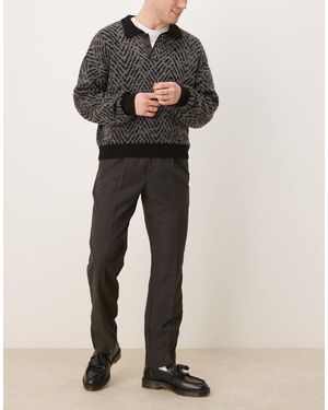 Abercrombie & Fitch Pull On Loose Trousers - Black
