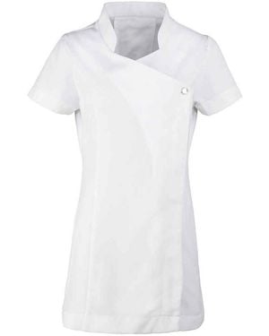 PREMIER Ladies Blossom Short Sleeve Tunic - White
