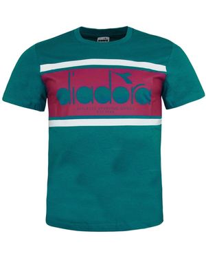 Diadora Logo Deep Lake T-Shirt - Green