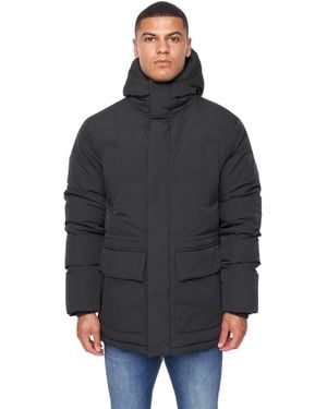 Duck and Cover Fletchley Puffer Jacket - Black