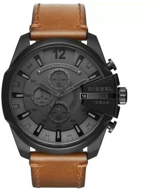 DIESEL Mega Chief Dz4463 51Mm Chronograph Watch - Black
