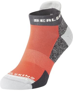 SealSkinz Anti-Blister Anklet Running Socks For And - Orange