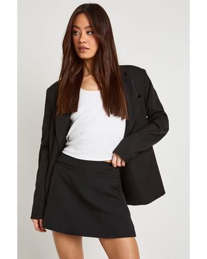 Boohoo Tall Pocket Detail A Line Skirt - Black
