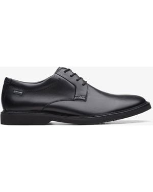 Clarks Atticus Lt Lo Gore-Tex Leather Shoes - Black