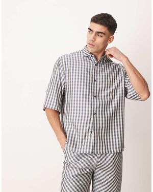 Sister Jane Gingham Shirt Co-Ord - White