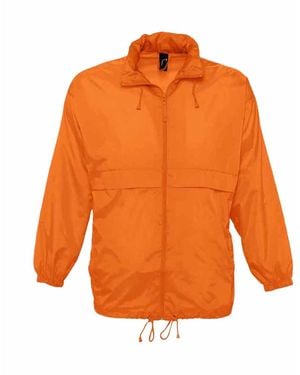 Sol's Packable Windbreaker Jacket - Orange