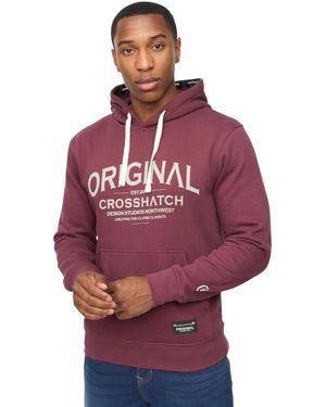 Crosshatch Vintarge Hoodie (Rum Raisin) - Red