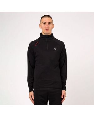 Luke 1977 Overhead Zip Funnel Neck Sweatshirt - Black