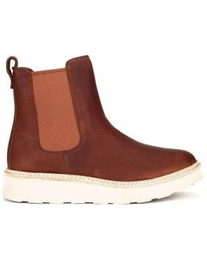 Clarks Trace Cora Boots Leather - Brown