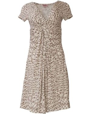 Phase Eight Swirl Print Jersey Dress - Natural