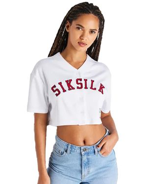 SIKSILK Honkbal Jersey (wit)