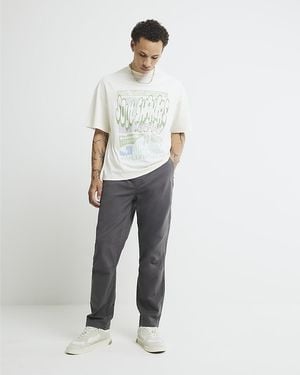 River Island Joggers Regular Fit Pull On - White