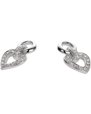 Orphelia 925 Sterling Drop Earrings - Black