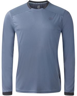 Dare 2b Trackstand Ace Long-Sleeved T-Shirt (Mercury) - Blue