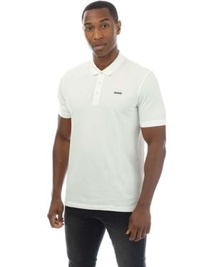 HUGO Donos222 Polo Shirt - White