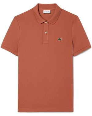Lacoste Fit L.12.12 Pique Polo Shirt - Orange