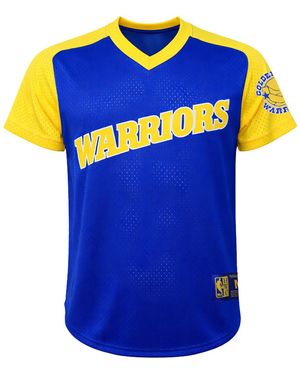 Mitchell & Ness Nba Golden State Warriors Final Seconds Mesh T-Shirt - Blue