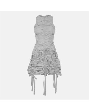 Amy Lynn Amylynn Adjustable Cinched Sleeveless Mini Dress - Grey