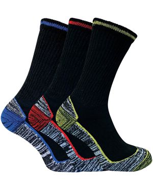 Sock Snob Breathable Heavy Duty Bamboo Work Socks For Steel Toe Boots - Blue