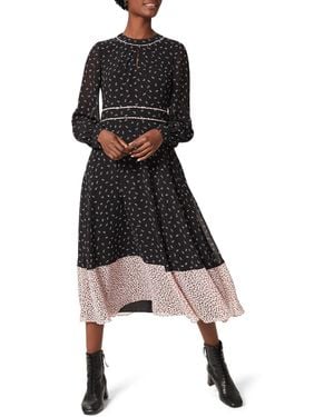 Hobbs Heidi Printed Dress - Black