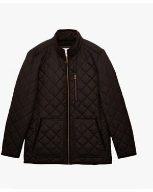 Joules Maynard Diamond Quilted Jacket - Black
