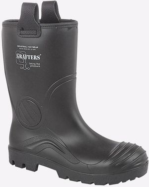 Grafters Antioch Full Safety Waterproof Rigger Boot - Black