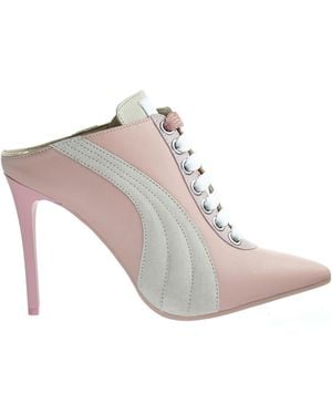 PUMA Mule Heels Shoes Leather - Grey