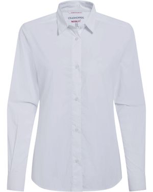 Craghoppers Ladies Alma Nosilife Long-Sleeved Shirt - Blue