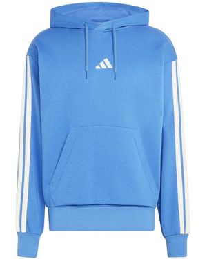 adidas M 3S Fl Hoody - Blue