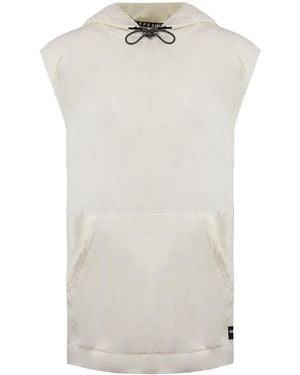 Supra Logo Sleeveless Pullover Cotton Hoodie 102171 036 - White