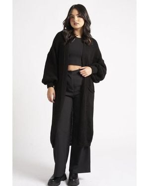 Urban Bliss Longline Cardigan - Black