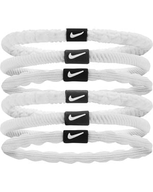 Nike Flex Hair Tie (Pack Of 6) - White