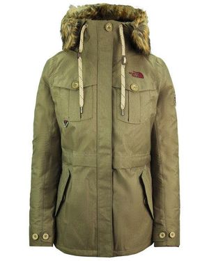 The North Face Snowboard Triclimate Hodded Parka Jacket Nf0A3L7Gyzk - Green