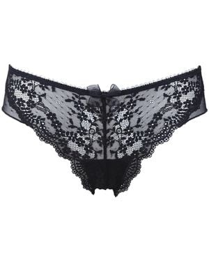Pour Moi 14804 Flora Brazilian Brief - Blue