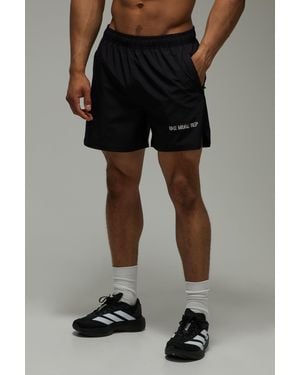 BoohooMAN One More Rep Performance 5Inch Short - Black