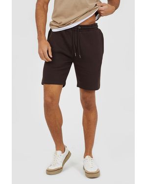Brave Soul Basic Fleece Shorts - Black