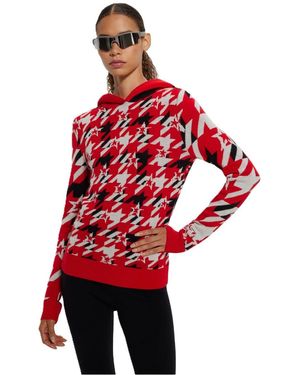 BOSS Long Sleeve Regular Fit Hoodie - Red