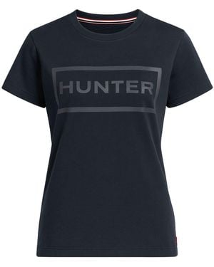 HUNTER Original T-Shirt Cotton - Blue
