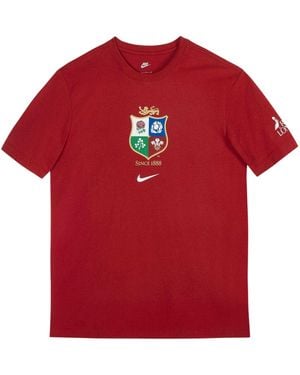 Nike British & Irish Lions T-Shirt (Pepper/Wit) - Rood