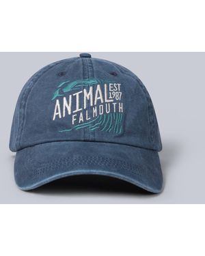 Mountain Warehouse Regional Falmouth Baseball Cap Adjustable Head Strap Everyday Casual Hat Cotton - Blue