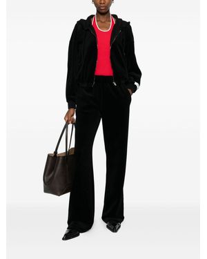 Golden Goose Wide-Leg Cotton Blend Jogging Star Trousers - Black
