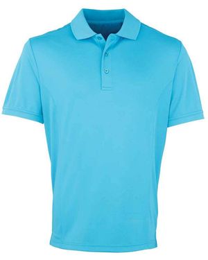 PREMIER Coolchecker Pique Polo Shirt - Blue