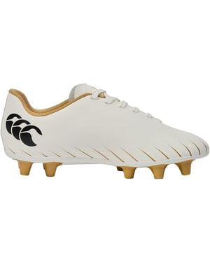 Canterbury Adult Speed Falcon Team Firm Ground Rugby Boots - White