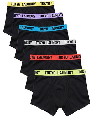 Tokyo Laundry 6-Pack Cotton Boxers - Blue