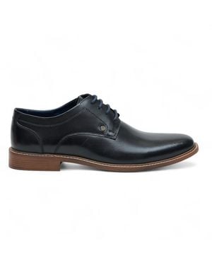 Ben Sherman Leather Oxford Brogue Formal Derby Shoes - Blue